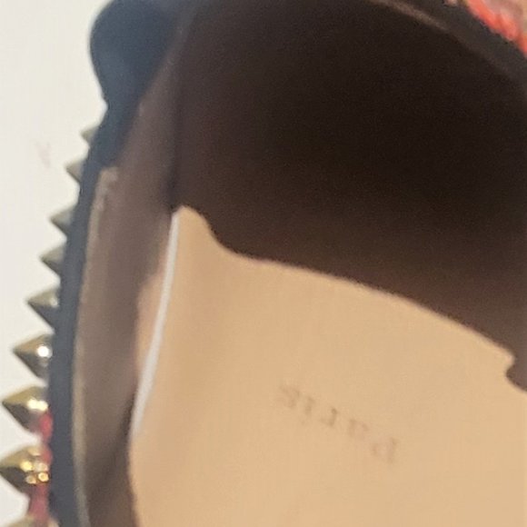 Christian Louboutin PIK Boat Python Shoes Men Size 11 Red Bottom - Picture 8 of 13